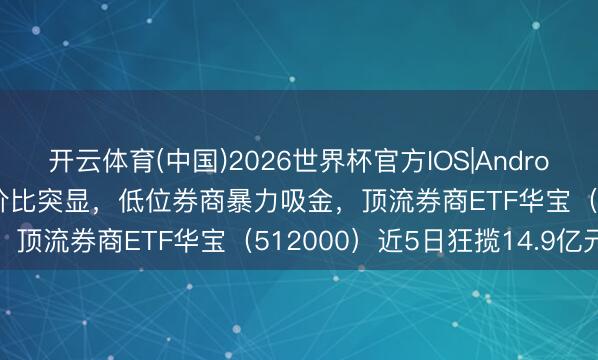 开云体育(中国)2026世界杯官方IOS|Android手机app下载 树立性价比突显，低位券商暴力吸金，顶流券商ETF华宝（512000）近5日狂揽14.9亿元