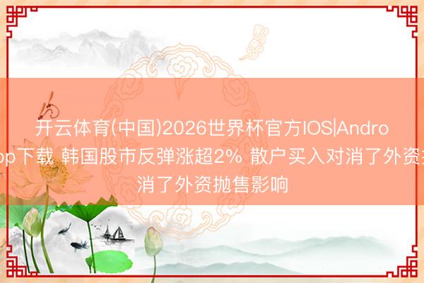 开云体育(中国)2026世界杯官方IOS|Android手机app下载 韩国股市反弹涨超2% 散户买入对消了外资抛售影响